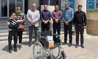 اهدای یک دستگاه ویلچر،تشک مواج ومانومتربه بیمارستان توسط خیرنیک اندیش